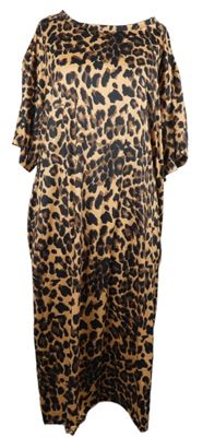 Dámské béžovo-černé vzorované šaty 