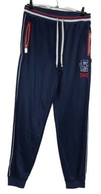 Pánské tmavomodré sportovní tepláky s erbem Everlast 