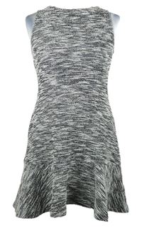 Dámské černo-bílé melírované pletené šaty GAP vel. 32