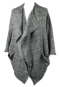 Dámský černo-bílý vzorovaný pletený cardigán Atmosphere 