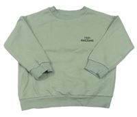 Khaki mikina s nápisem F&F