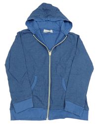 Modrá propínací mikina s kapucí zn. River Island 