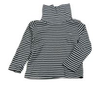 Antracitovo-bílý pruhovaný rolák Lupilu