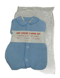 Nové - Modrý froté overal