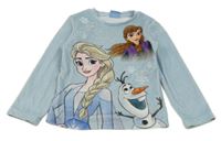 Světlemodré sametové triko Frozen F&F