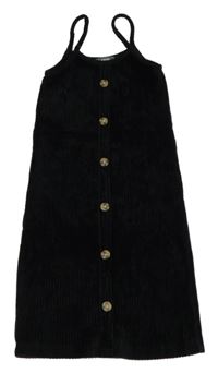 Černé žebrované šaty Denim Co.