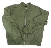 Khaki šusťákový podzimní bomber Matalan