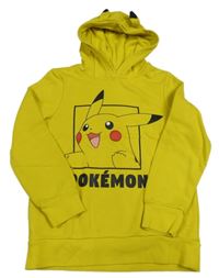Žlutá mikina s Pikachu a kapucí C&A