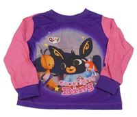 Fialovo-růžové pyžamové triko s Bingem character