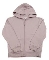 Pudrová propínací mikina s kapucí Lily & Dan