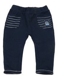 Tmavomodré tepláky s kapsami S. Oliver