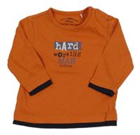 Oranžové triko s nápisem S. Oliver