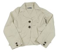 Béžové plátěné sako Zara