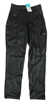 Nové - černé koženkové tregíny Matalan