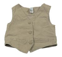 Béžovošedá společenská vesta C&A