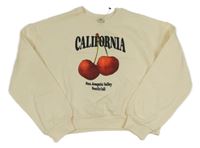 Nové - Smetanová crop mikina s třešněmi River Island