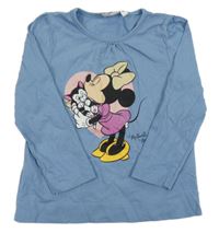 Modré triko s Minnie Disney