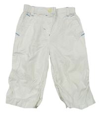 Bílé plátěné kalhoty M&S
