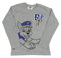 Šedé melírované triko s Paw Patrol Nickelodeon