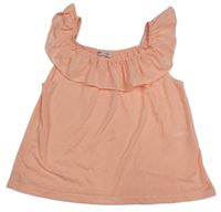 Světlerůžový top s volánky zn. H&M