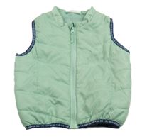 Světlezelená šusťáková zateplená vesta Ergee 