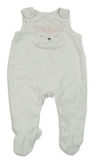 Bílé sametové dupačky se srnkou C&A