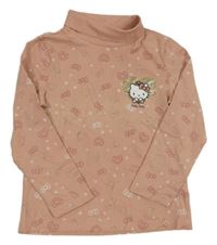 Starorůžové triko s Kitty a rolákem C&A