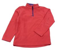 Růžová funkční fleecová mikina Oxylane