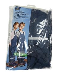 Nové - Tmavomodré šusťákové laclové podšité kalhoty Tchibo