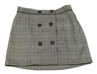 Šedo-černo-bílá kostkovaná sukně Forever21