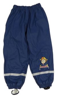 Tmavomodré nepromokavé podšité kalhoty se Samem