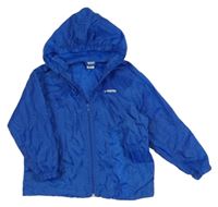 Kobaltově modrá šusťáková větrovka s kapucí Brugi