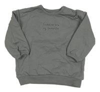 Šedá mikina s nápisy George 