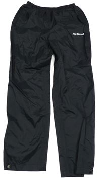 Černé šusťákové nepromokavé kalhoty s logem Peter Storm