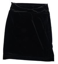 Černá sametová sukně 