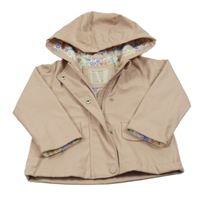 Starorůžová nepromokavá jarní bunda s kapucí John Lewis