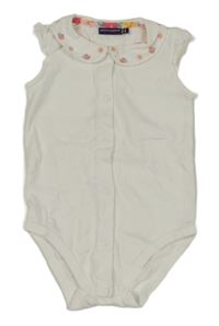 Bílé body s límečkem a kytičkami Sergent Major 