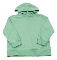 Světlezelená mikina s nápisem a kapucí George