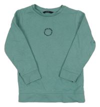 Zelenošedá mikina s nápisem George 