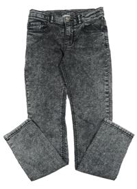 Šedé plísňové skinny rifle H&M