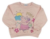 Broskvová mikina s Peppa Pig zn. Matalan