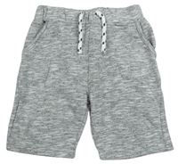 Šedé melírované teplákové kraťasy PRIMARK