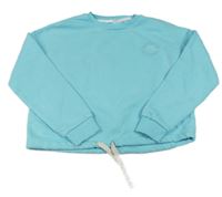 Azurová crop mikina se znakem s nápisy zn. M&S