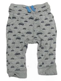 Šedé melírované tepláky s auty H&M