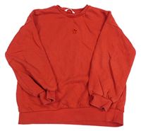 Červená oversize mikina s průstřihem hvězdičky M&S