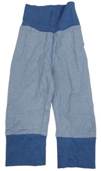 Modro-bílé pruhované tepláky zn. BUBBLE GUM