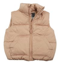 Pudrová prošívaná šusťáková zateplená vesta George