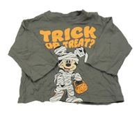 Tmavošedé triko s Mickey H&M