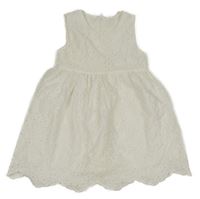 Bílé šaty s madeirou  SHEIN