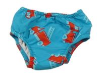 Modré plenkové plavkové kalhotky s hasiči 